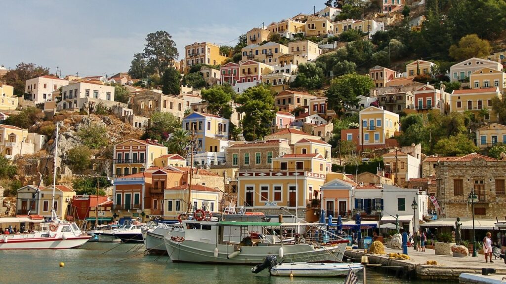 Ville Symi voyage en Grèce Tyché Company